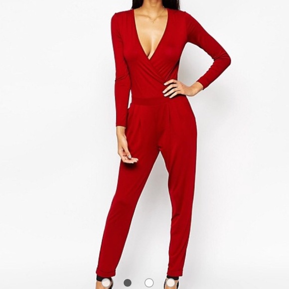 long sleeve holiday jumpsuit